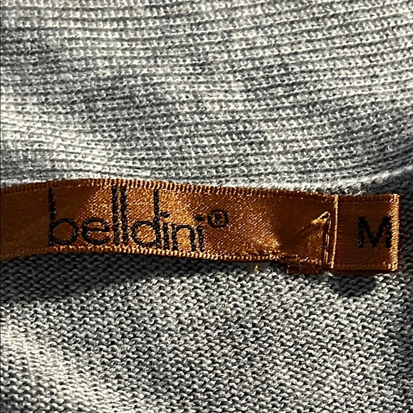 Belldini Cardigan Open Draped Front Light Gray Women's Sz M - Picture 2 of 9